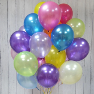 Pearl (Metallic) Balloons - 5pcs Set