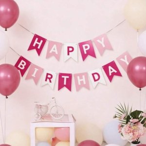 Happy Birthday Paper Banner Set
