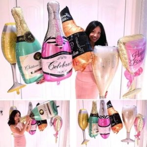 Beer / Champagne / Wine / Whiskey Bottle Foil Balloons