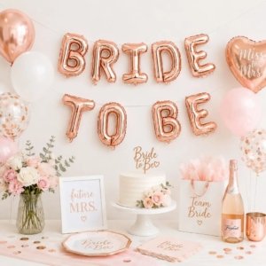 Bride to Be Foil Balloon Banner Set