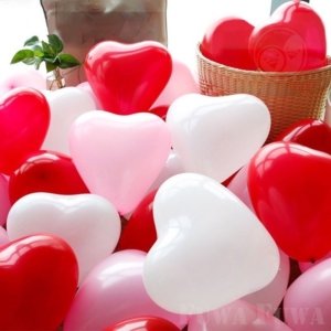 Heart Shape Balloons - 5pcs Set