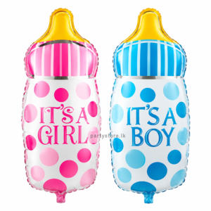 "It's a Boy" & "It's a Girl" Feeder Milk Bottle Foil Balloon