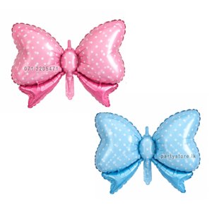 "Pink Bow" & "Blue Bow" Foil Balloon